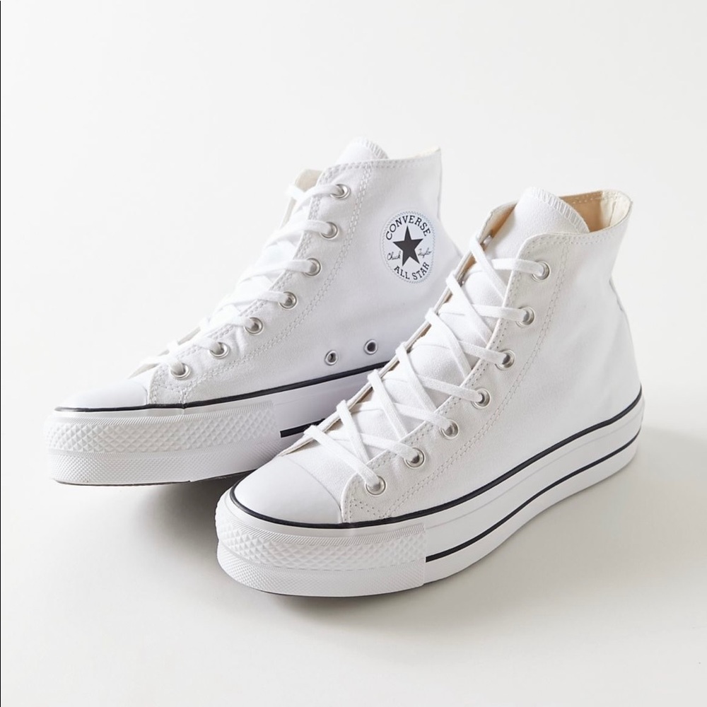 Converse high tops platform white!
